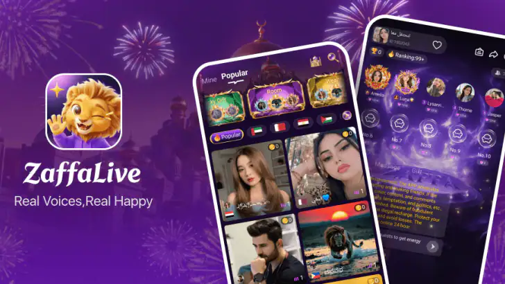 ZaffaLive - Voice Chat Room feature graphic