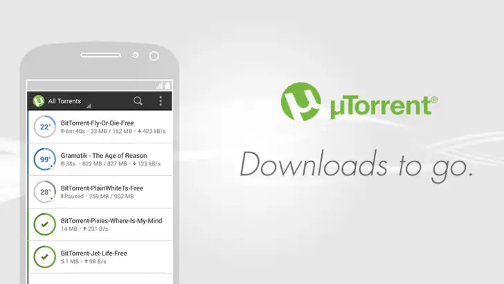 µTorrent®- Torrent Downloader feature graphic
