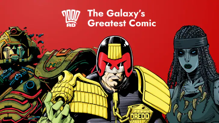 2000 AD Comics and Judge Dredd feature graphic