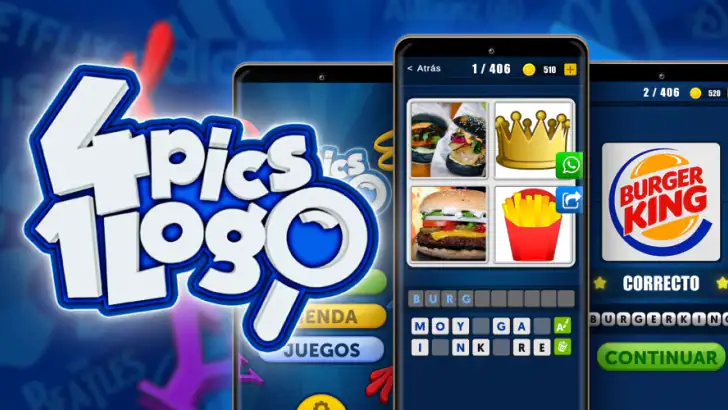 4 Pics 1 Logo: Guess the logo feature graphic