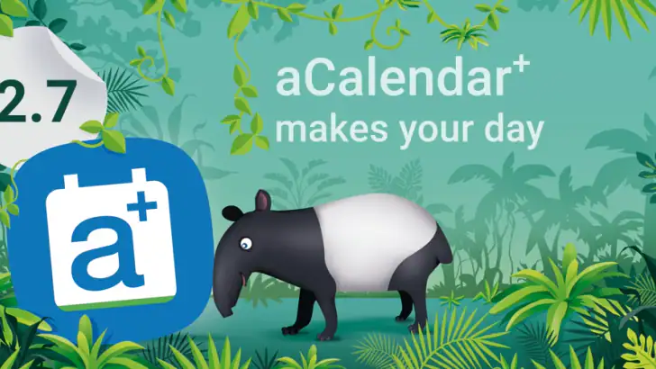 aCalendar+ Calendar & Tasks feature graphic