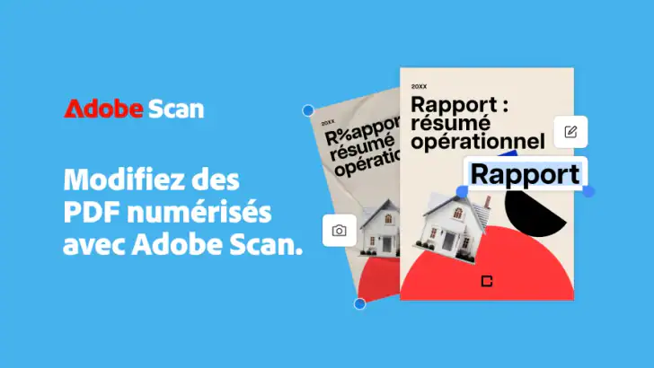 Adobe Scan : scanner PDF, OCR feature graphic