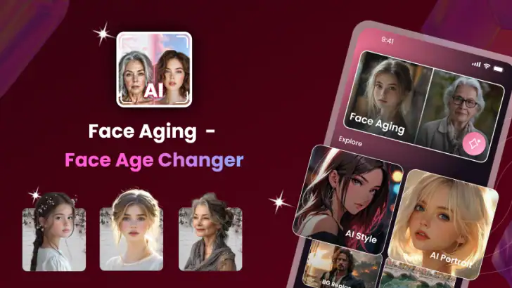 AI Face Aging - Photo Editor feature graphic