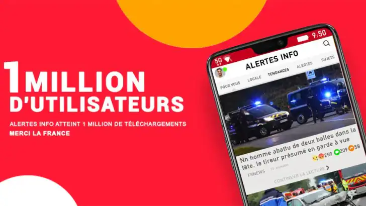 Alertes info France feature graphic