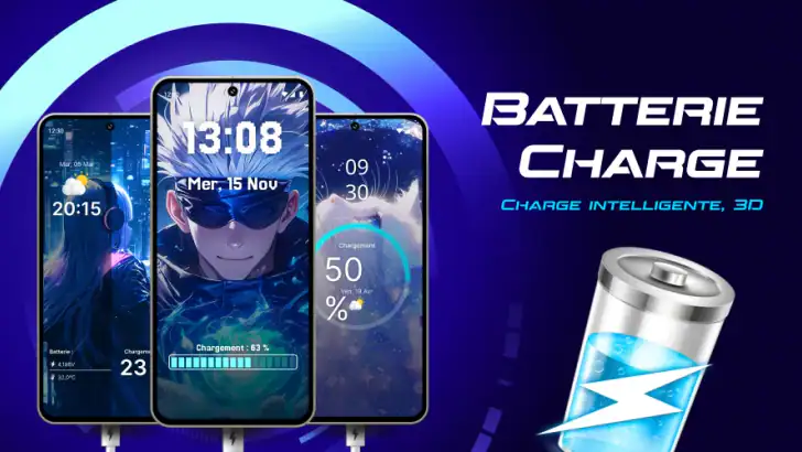 Animations 3D Charge Batterie feature graphic