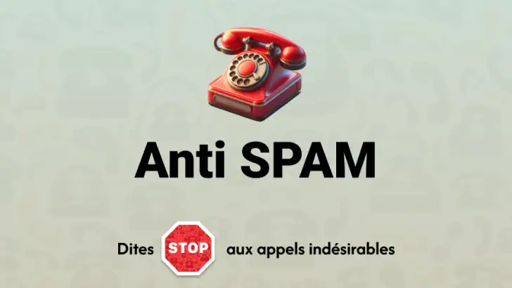 Anti SPAM bloqueur démarchage feature graphic