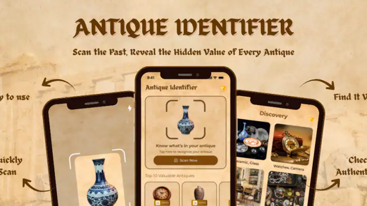 Antique Identifier: AI Scanner feature graphic