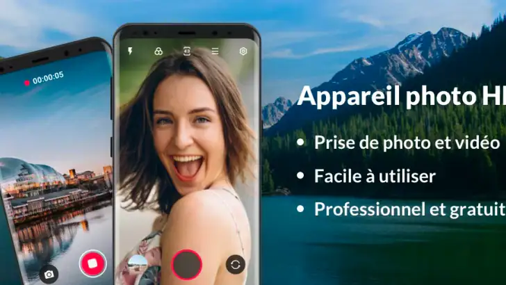 Appareil photo HD pour Android feature graphic