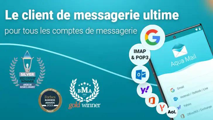 Aqua Mail, rapide et sécurisé feature graphic