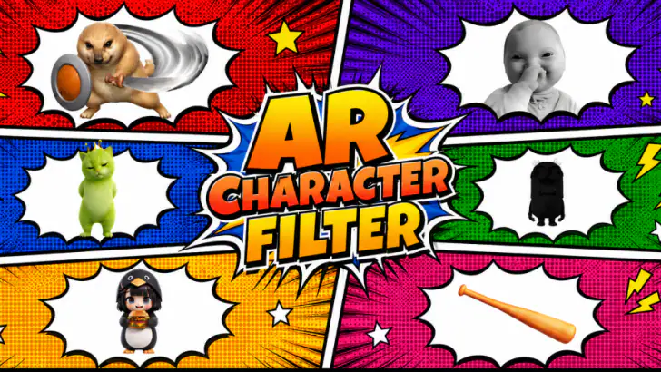 AR Character: Viral Fun Filter feature graphic