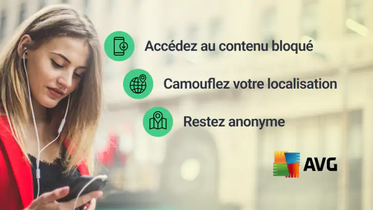 AVG Secure VPN Proxy & Privacy feature graphic