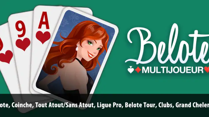 Belote & Coinche Multijoueur feature graphic