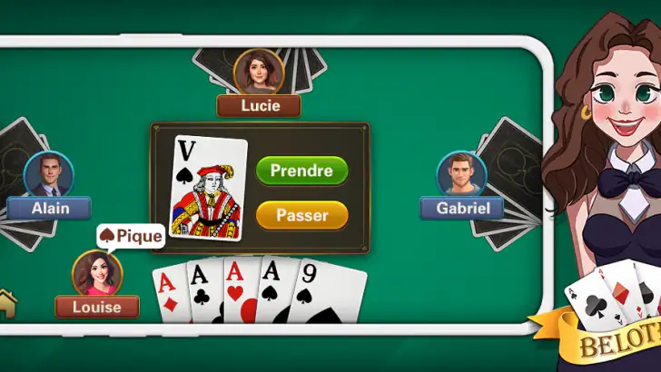 Belote et Coinche - Hors ligne feature graphic