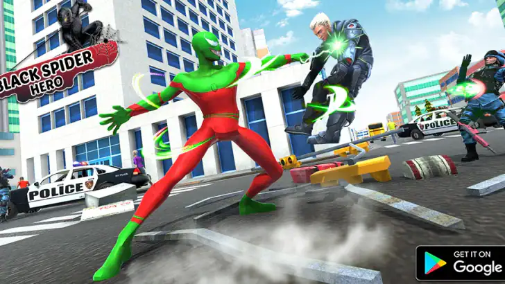 black spider super hero games feature graphic