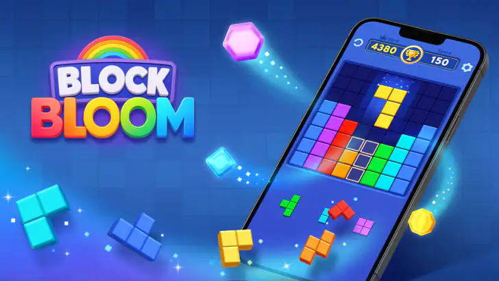 Block Bloom: Color Blast feature graphic