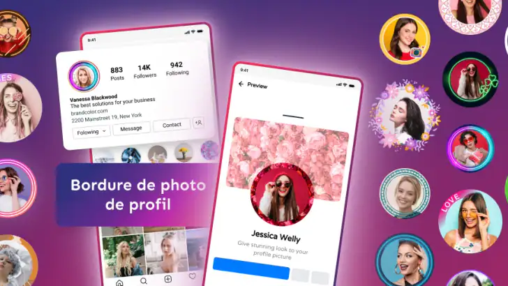 Bordure de photo de profil feature graphic