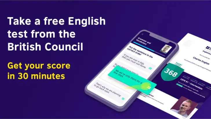 British Council EnglishScore feature graphic