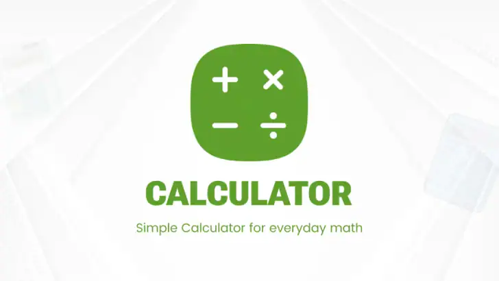 Calculator: Simple Calculator feature graphic