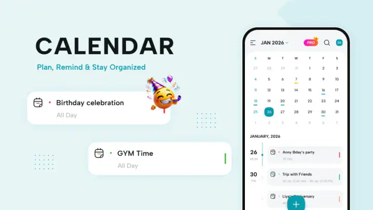 Calendar 2026 feature graphic