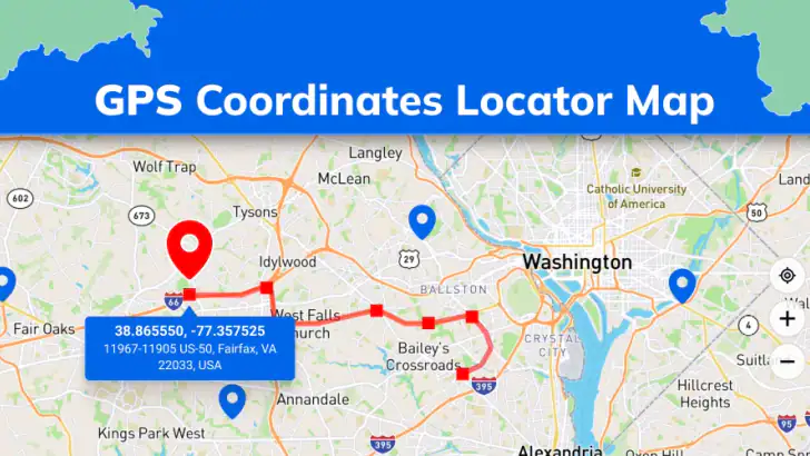 Carte des coordonnées GPS feature graphic