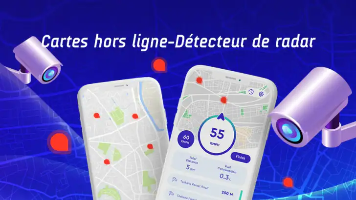 Cartes hors ligne, GPS feature graphic
