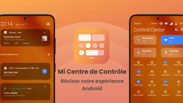 Centre de contrôle Mi feature graphic