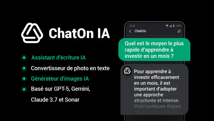 ChatOn・Chatbot IA en français feature graphic