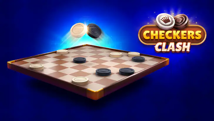 Checkers Clash: Jeu de dames feature graphic
