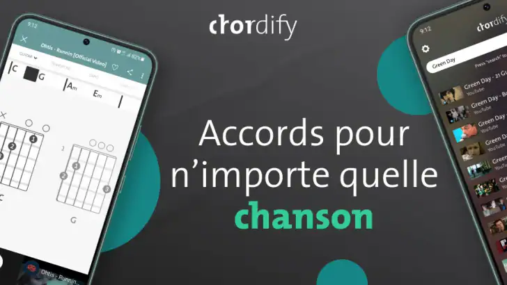 Chordify: Accords de chansons feature graphic