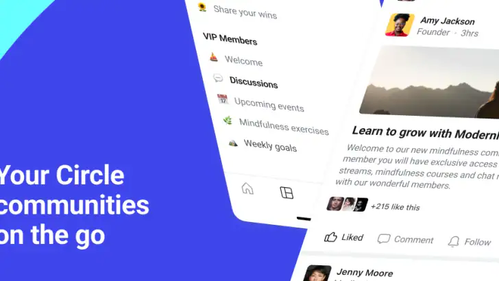 Circle feature graphic