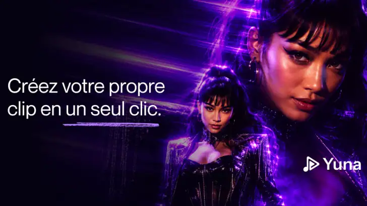 Clips musicaux par IA : Yuna feature graphic