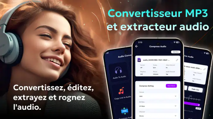 Convertisseur MP3-Audio Editor feature graphic