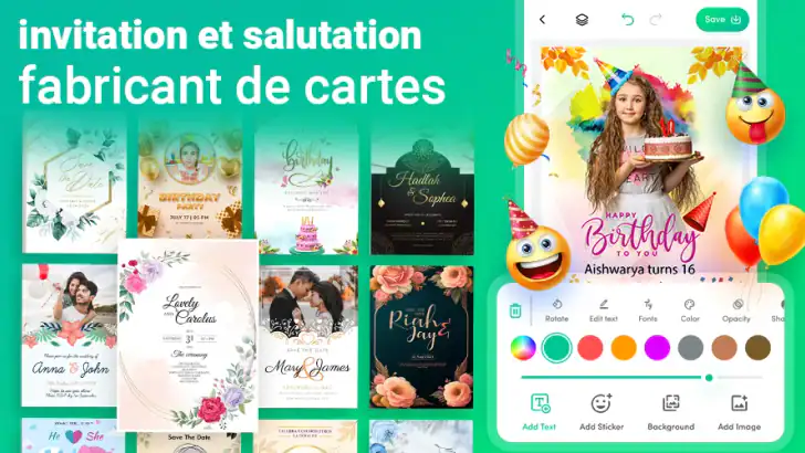 Créateur de carte d'invitation feature graphic