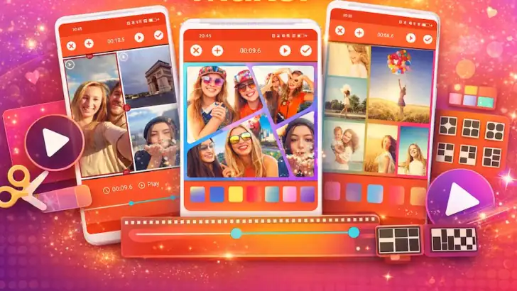 Créateur de Collages Vidéo feature graphic