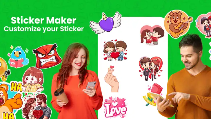 Créateur stickers: Stickers HD feature graphic