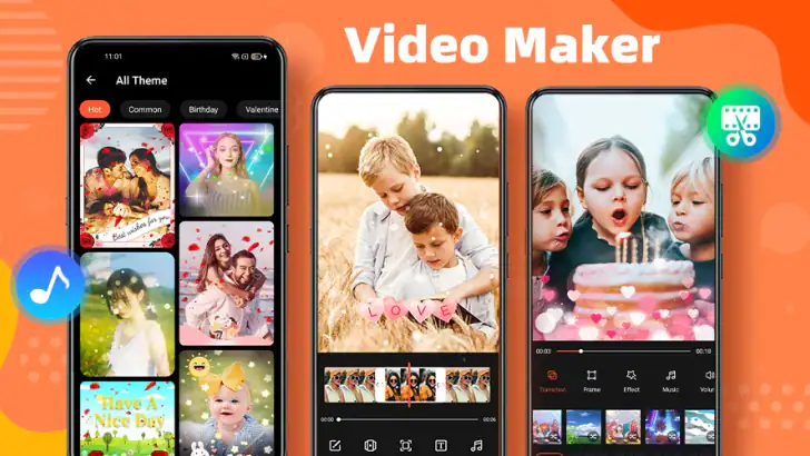 Créateur vidéo avec musique feature graphic