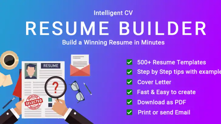 Créer CV, Lettre de motivation feature graphic