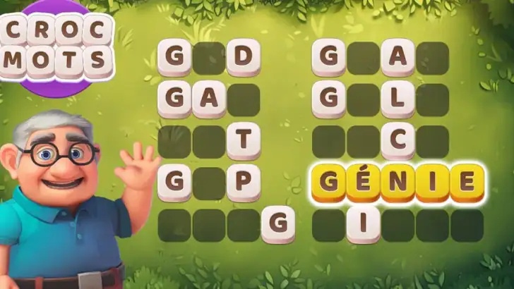 Croc Mots: jeu de mots croisés feature graphic