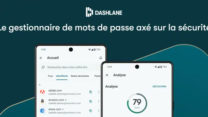 Dashlane Password Manager feature graphic
