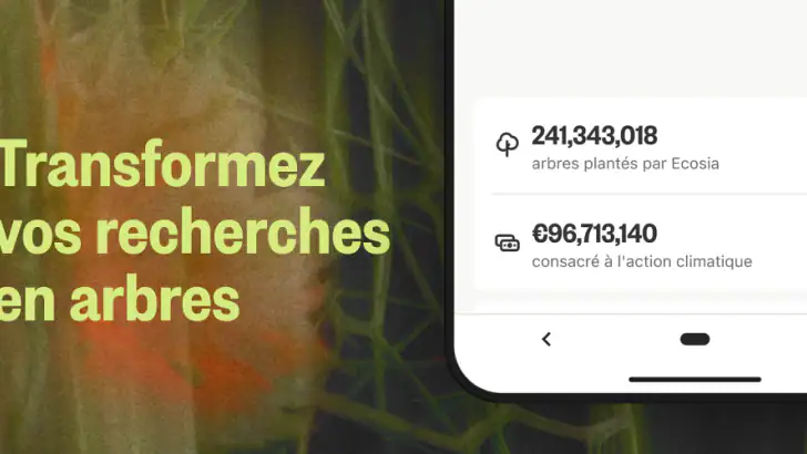 Ecosia : Navigateur Écologique feature graphic