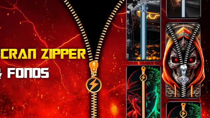 Écran Zipper & Fonds feature graphic