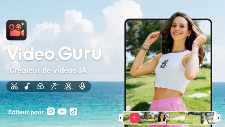 Éditeur de vidéos - Video.Guru feature graphic