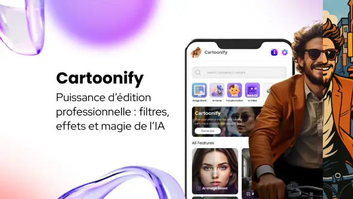 Éditeur photo dessin animé feature graphic