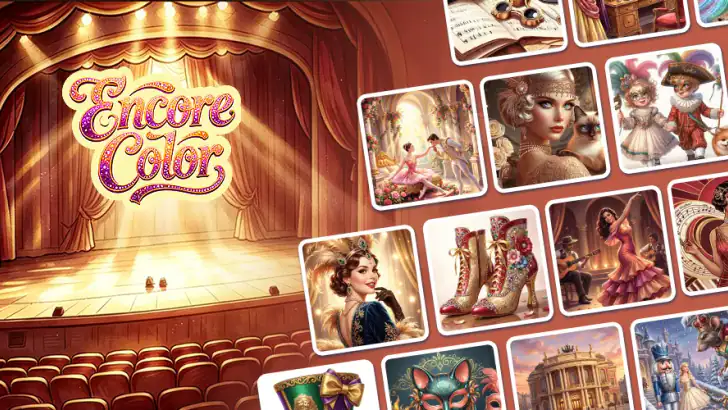 Encore Color By Number Games feature graphic