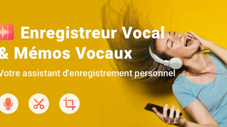 Enregistreur Vocal: Dictaphone feature graphic