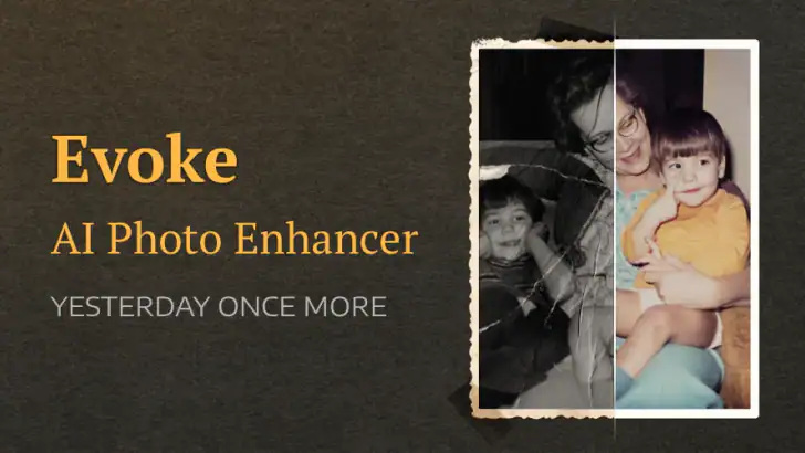 Evoke - Amélioration photo IA feature graphic