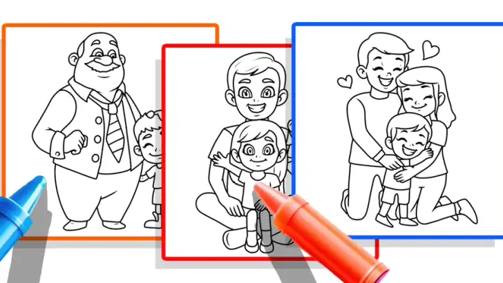 Family Love Coloring Book feature graphic