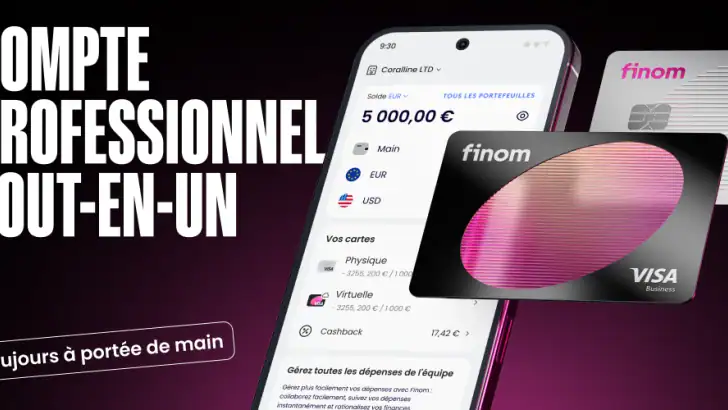 Finom • Compte d'entreprise feature graphic