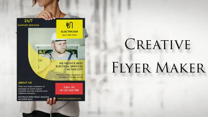 Flyer Maker, Poster Maker feature graphic