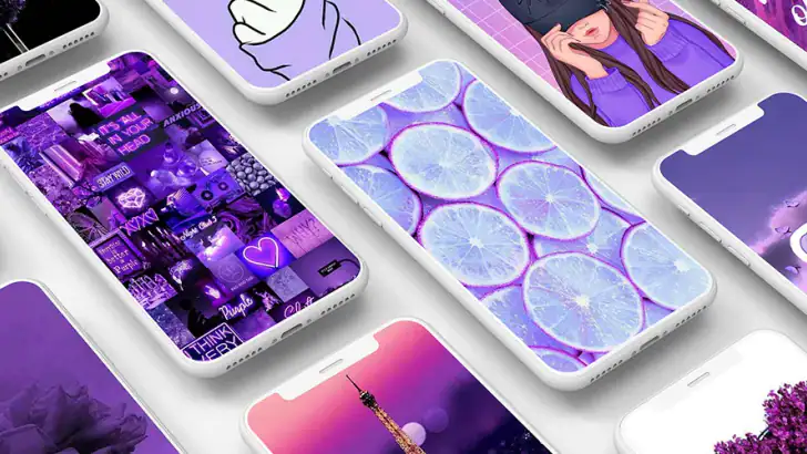 Fond d'écran violet feature graphic